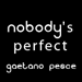 Nobody|s Perfect